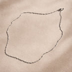 Collar de plata 925 para mujer – Cadena de plata trenzada elegante y minimalista – Cadena delicada para mujer, regalo de joyería