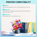 Cartuchos de tóner de repuesto compatibles con HP 301XL para impresoras HP Deskjet 1110/1111/1112, Envy 4510/4511/4512, Officejet 3830/3831/3832, 4650/4652/4654 - Recarga de tóner compatible, sin piezas electrónicas, reemplazo económico