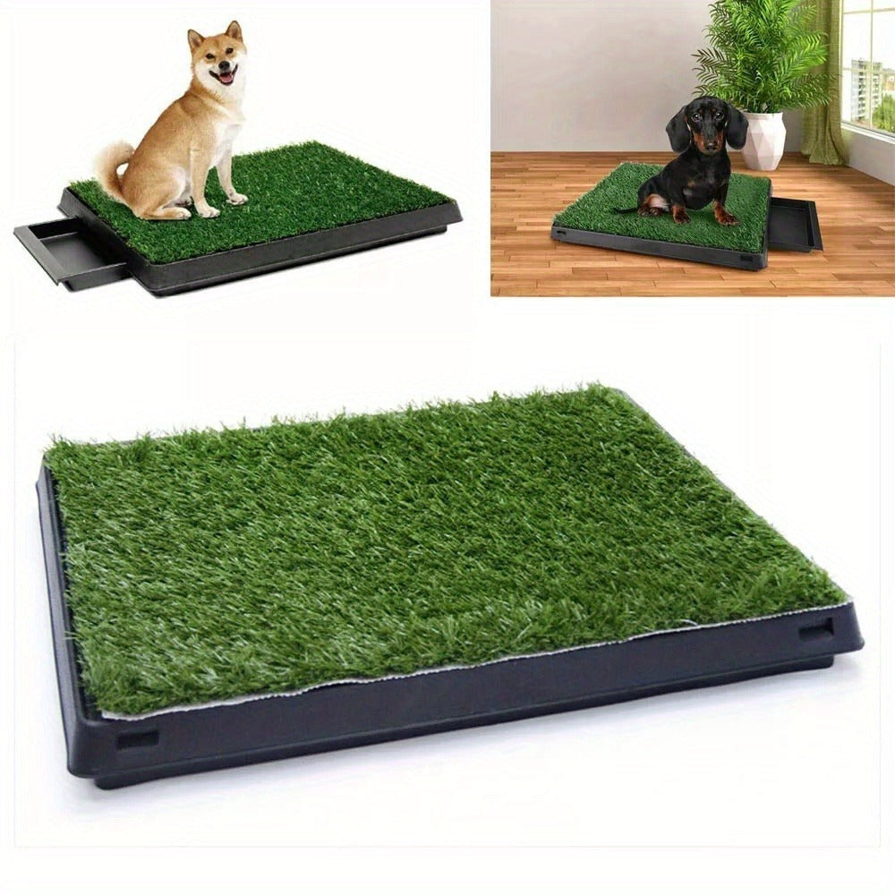 Orinal para perros, Orinal para cachorros, Césped artificial 63X50Cm