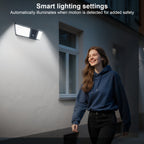ANRAN Cámara de Luz Solar de Pared, una Cámara de Seguridad Solar para Exteriores que se Convierte en una Luz de Pared, Cuenta con Conectividad Inalámbrica 2.4G para la Seguridad del Hogar, Detección de Movimiento con IA, Iluminación Activada por Movimien