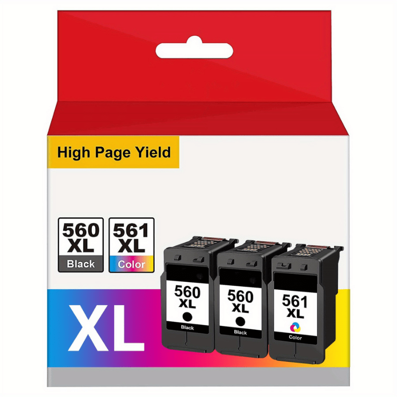 Cartuchos Canon 560XL 561XL compatibles, negro y tricolor
