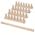 Telar de Tejido Grueso Adecuado para Manualidades DIY - Telar Manual con Marco de Madera, Grande para Mantas, Grueso para Mantas y Colgantes de Pared
