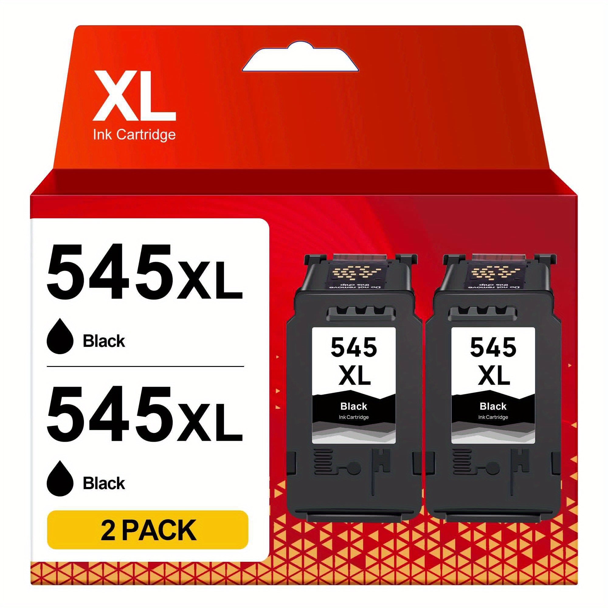 Cartucho de tinta | Cartuchos de Tinta PG545XL PG-545XL Remanufacturados para Canon 545 546XL (Paquete de 2, ) para Canon TS3150 MG3050 MG2550