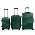 Juego de 3 Maletas Tamaños 18" (51X33X20cm), 22" (61x41x25cm), 26" (71x46x31cm) Medidas con ruedas incluidas, con Cerradura Numérica Maleta Cabina Trolley con Carcasa ABS Ligera, Asa Telescópica de Aluminio y 4 Ruedas Giratorias 360°