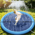 Piscina para Perros Grandes tapete de Juego para Perros Piscina Plegable para Perro Plegable y Portátil de PVC
