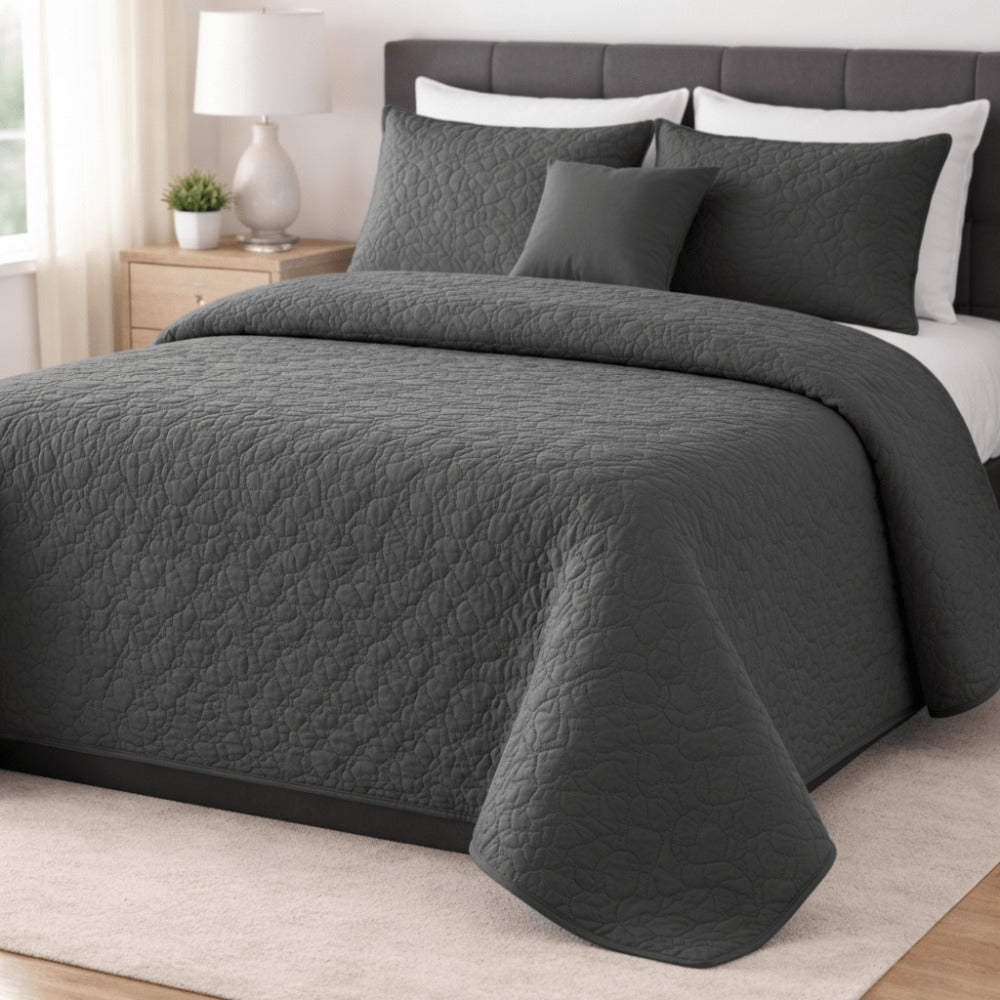 Colcha Bouti Verano Estampada Reversible – Microfibra Suave y Duradera, Antiárrugas, Secado Rápido, Ligera para Cama Individual 90 y Doble – Sin Fundas de Almohada