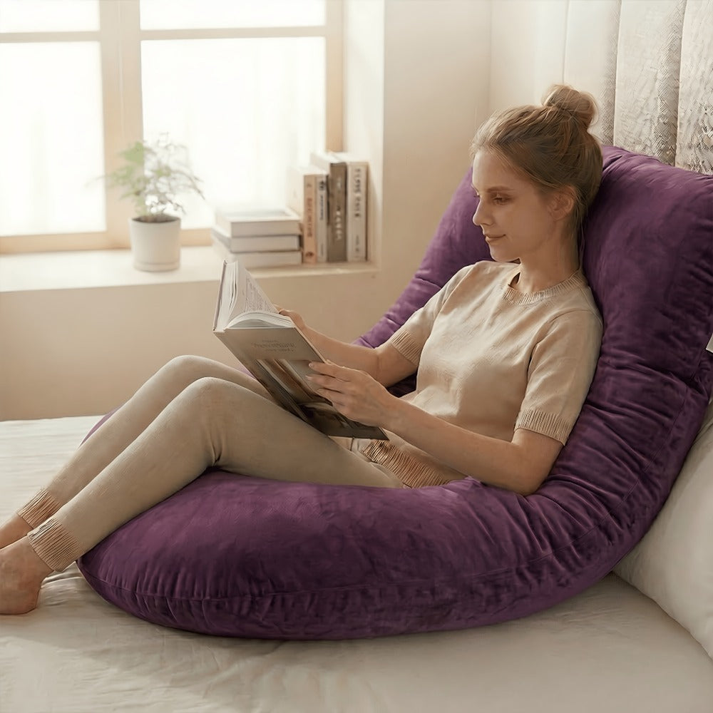 Almohada para Mujeres Embarazadas, Almohada Lateral de Protección Lumbar, Soporte de Embarazo en Forma de C Extraíble y Lavable, Soporte Ergonómico para la Cintura, Suave y Duradera, Sueño Cómodo, Ideal para Regalos de Navidad, Halloween y Acción de Graci