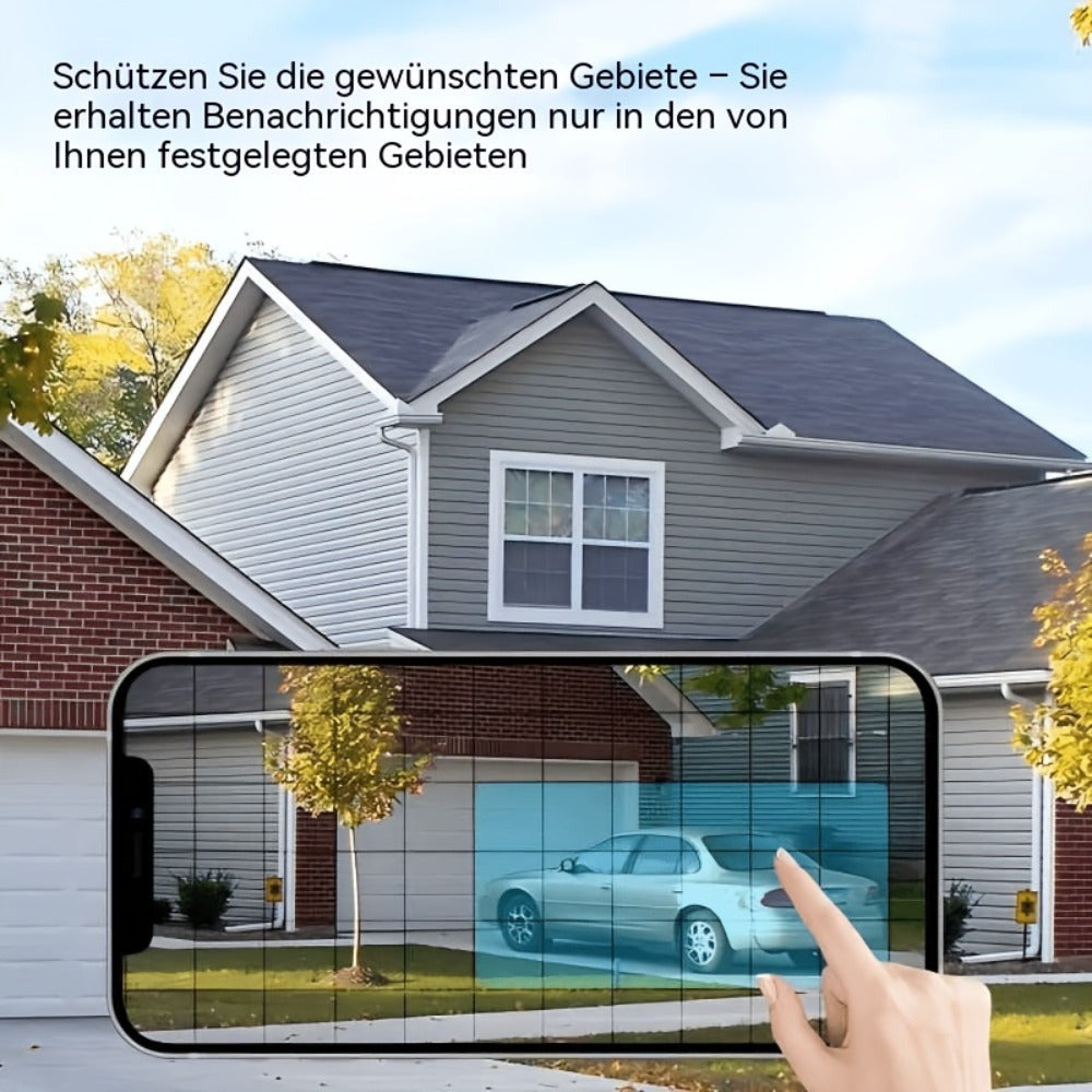 Cámaras de Seguridad Solar WiFi para Exteriores, Visualización de Alta Calidad, Sistema de Energía Solar Integrado para una Fuente de Energía Confiable, Capacidad de Detección Humana PIR para Garantía de Seguridad, Diálogo de Audio Bidireccional