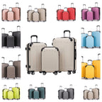 Maleta de tres piezas de equipaje de 20+24+28 pulgadas, Set de maletas familiares, maleta de cabina de 20 pulgadas, caja de almacenamiento de viaje de negocios, maleta con contraseña, maleta con ruedas universales, maleta rígida de ABS, maleta con carro d