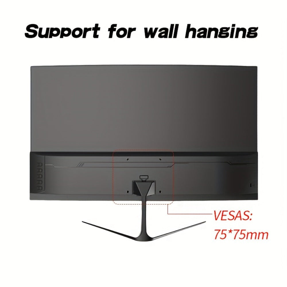 Monitor Gaming Gawfolk de 24.5 pulgadas para PC, Curvo (3000R) 120Hz, Monitor para Visualización Deportiva con FHD 1080P 1Ms Sin Borde, 98% Srgb, Ángulo Amplio de 178°, HDTV, VGA
