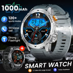 SIEMORL Smartwatch para hombre con más de 50 horas de tiempo de espera ultra largo, reloj inteligente HD de 1.7 pulgadas con batería de 1000 mAh/Función de teléfono/Más de 110 modos deportivos/Monitoreo del sueño, Reloj para hombre para iPhone Android Pod