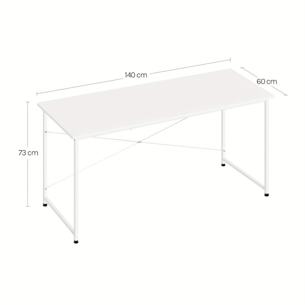 1pc Escritorio Moderno Grande Multifuncional Compatible para Oficina y Computadora - Banco de Trabajo con Estructura de Metal Resistente y Superficie Amplia, Mesa de Escritorio para Oficina, Estudio, Dormitorio - Modelo Variable SKU