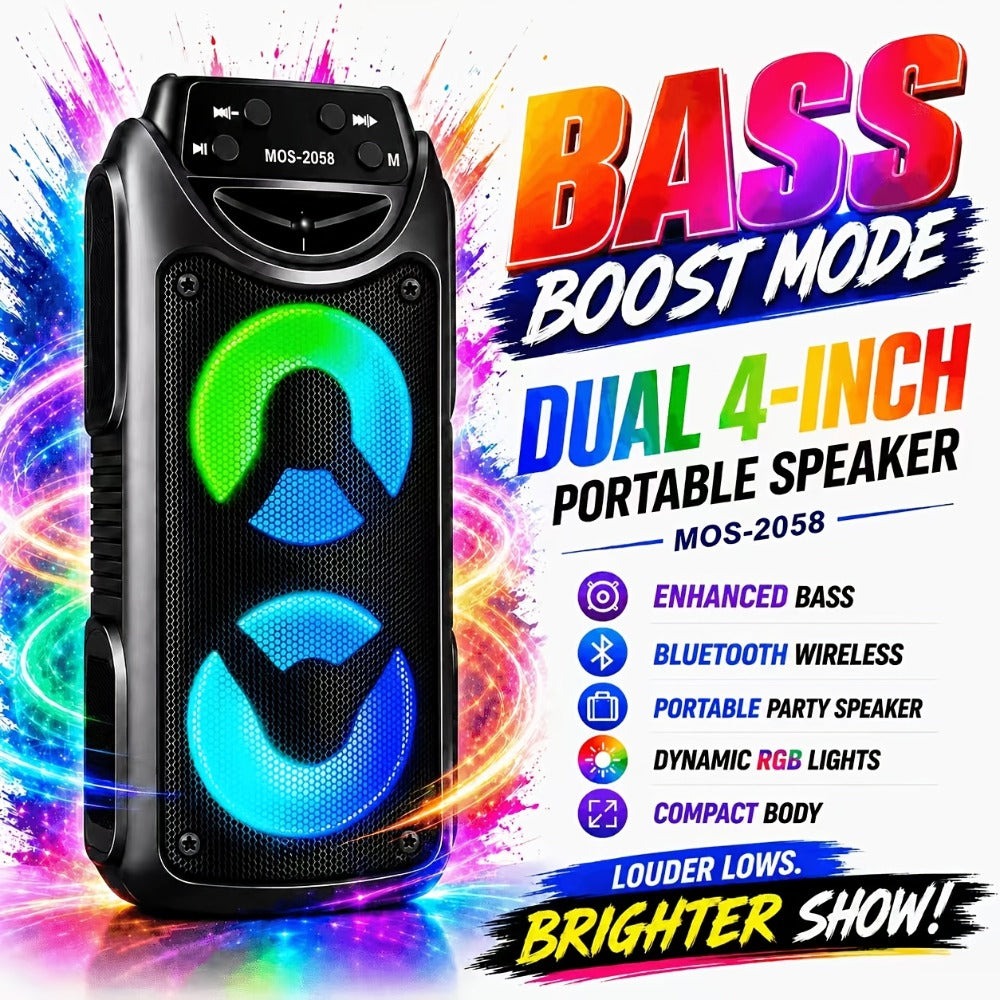 Sistema de megafonía portátil con altavoz Bluetooth, máquina de karaoke para fiestas de jardín y festivales de verano, subwoofer TWS de doble graves, sistema de sonido de megafonía sin varillas de alta resistencia para acampada y vacaciones al aire libre