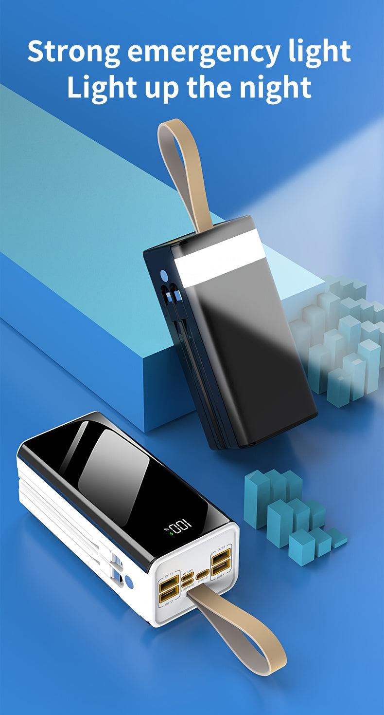 Batería externa de 80000 mAh para camping viajes y carga multidispositivo | 80000 mAh