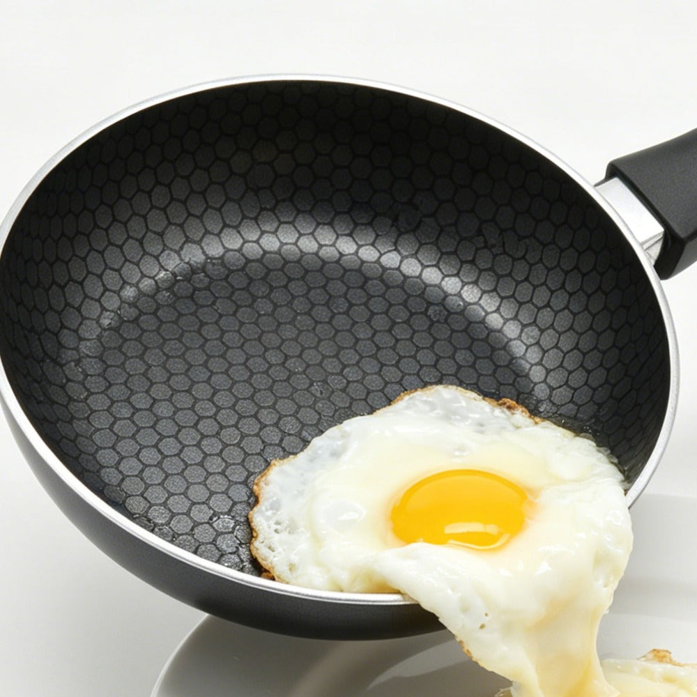 Sartén de cocinar | Sartén multifuncional para hogar | Sartén de aluminio sin revestimiento antiadherente | Exclusiva para inducción y cocina de gas | Utensilio de cocina universal de sartén plana