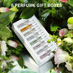 Set de perfume Senior para mujer, 8 piezas, spray de fragancia corporal, fragancia duradera y rica, fragancia rica, aroma dulce y romántico, fijación de fragancia a largo plazo, encanto único, para citas diarias, viajes, trabajo, deportes, opción perfecta