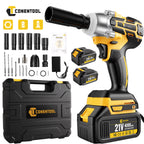 Llave de impacto inalámbrica 3 en 1 para automoción taller y desmontaje | 27 piezas y recargable