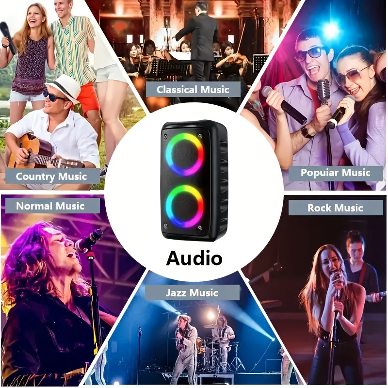 Altavoz Bluetooth para música en casa y al aire libre | 2400mAh