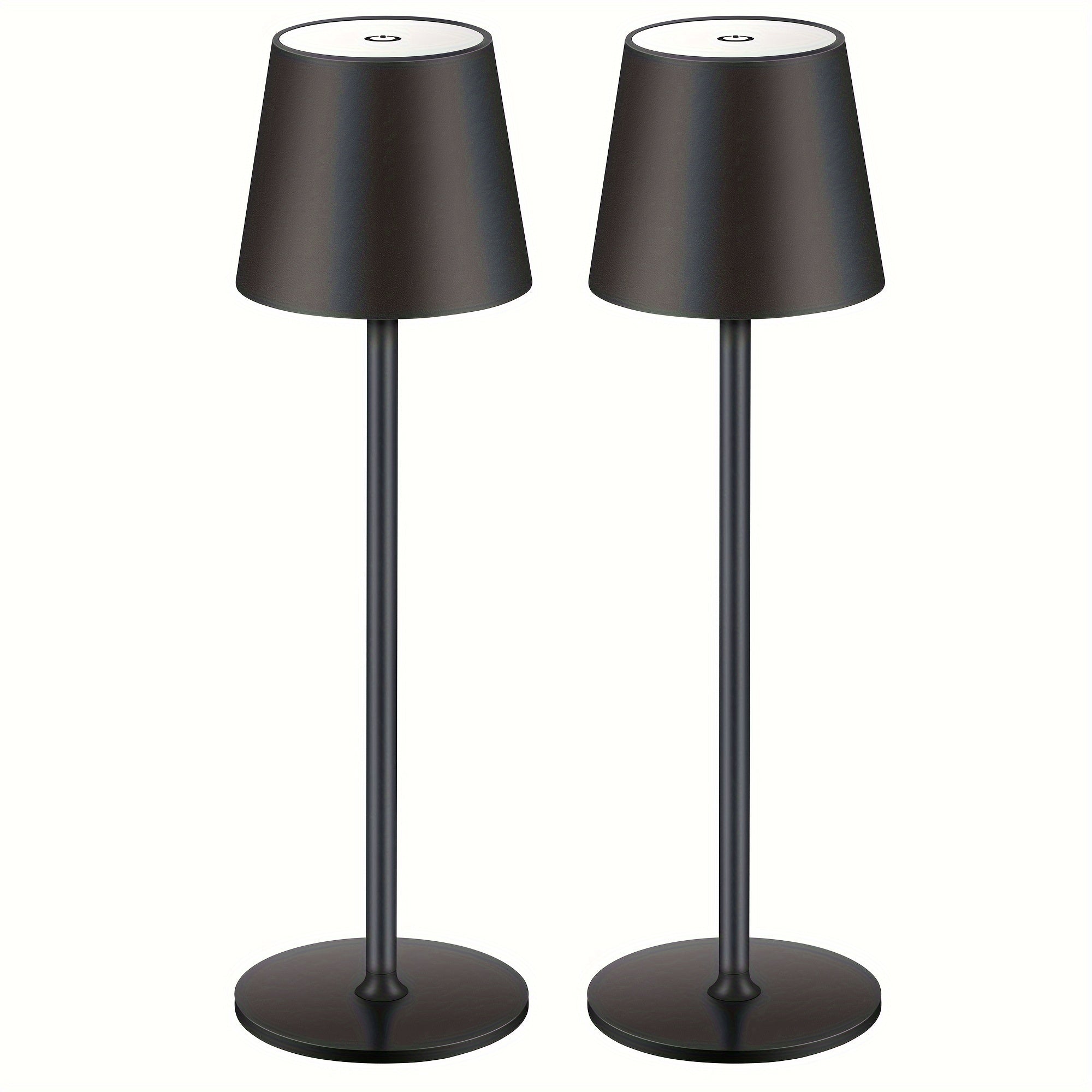 Lámpara de mesa para iluminación de dormitorio y escritorio | 2 L y Metal
