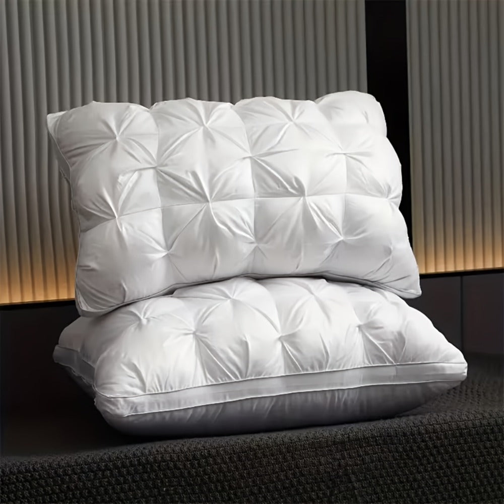 Almohadas de Lujo 74*48 Calidad de Hotel, Soporte Cervical para Sueño Profundo, Núcleo de Almohada Alto para Todas las Estaciones, Diseño Moderno de Almohada | Textura Suave en la Parte Superior, Almohada para Dormir, Almohada Cervical, Lavable a Máquina,
