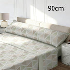Juego de cama de tres piezas apto para todas las estaciones, que incluye una sábana, una sábana ajustable y fundas de almohada. Medidas: 90 cm, 105 cm, 135 cm, 150 cm y 180 cm.
