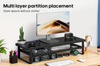 Soporte para portátil y monitor para escritorio oficina y teletrabajo | diseño funcional