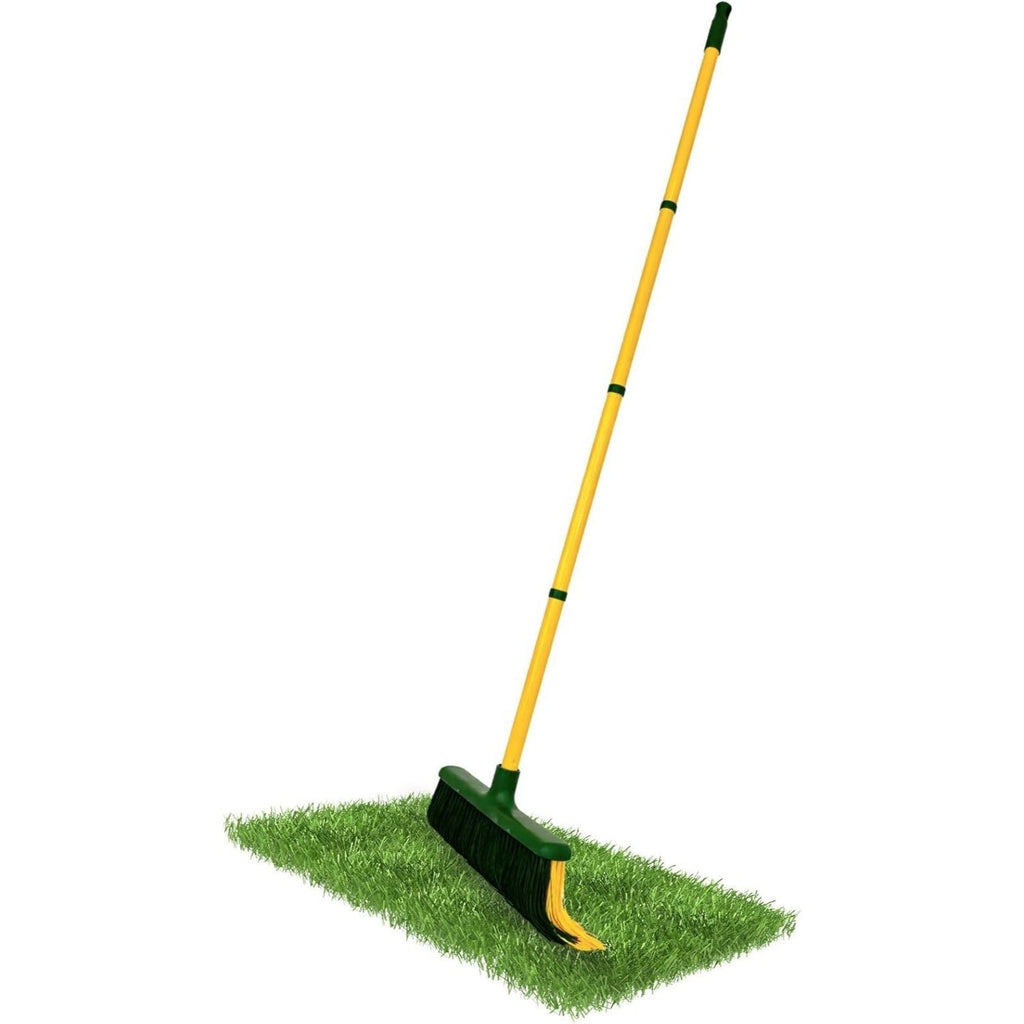 PLANTAWA Cepillo para Césped Artificial con Mango Extensible Desmontable 0,80–1,40 m | Limpieza, Peinado y Mantenimiento de Césped Sintético, Alfombrillas y Jardín