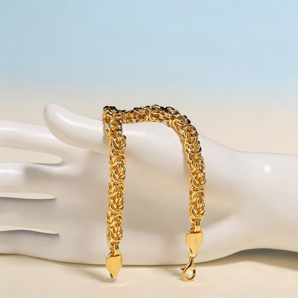 Pulsera de plata 925 para mujer, estilo fácil y moderno, ideal para uso diario, regalo con caja de regalo boutique