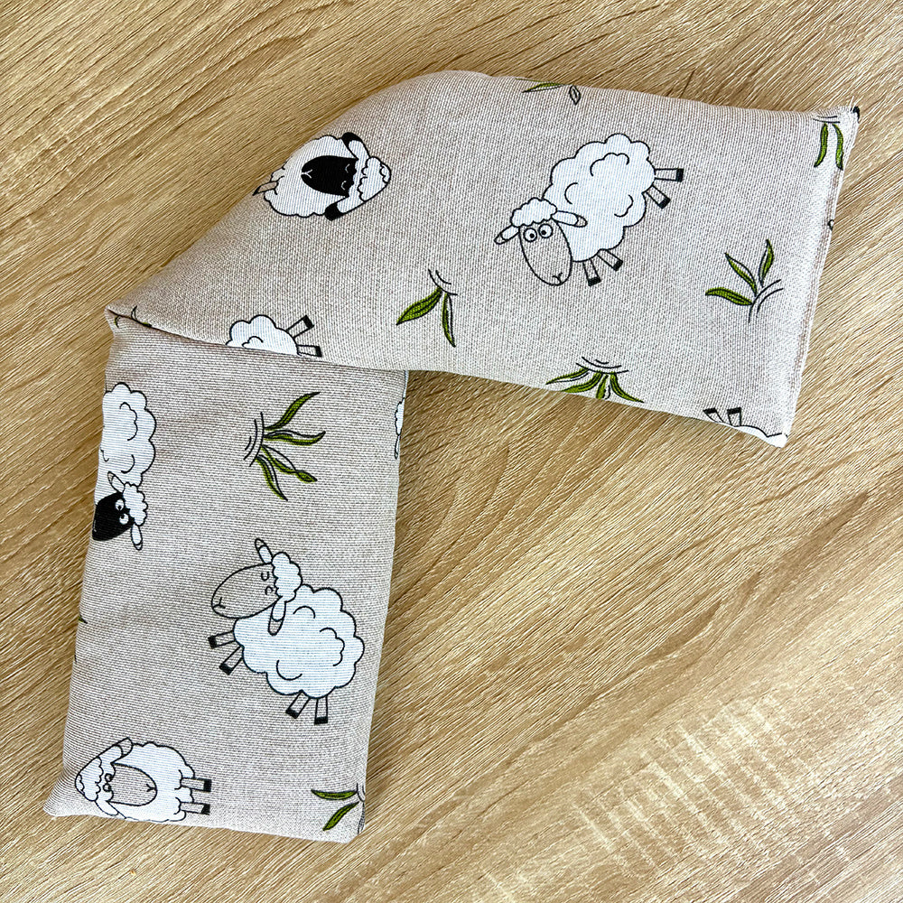 Bolsas térmicas de semillas para microondas, tamaño 50×12 cm, bolsas multifuncionales de terapia fría y calor, aptas para calentar en microondas y enfriar en nevera.