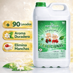 Detergente Liquido para Lavadora Profesional Marsella Tradicional 5L, Detergente para Ropa Blanca y de Color con Fórmula Concentrada, 90 lavados, Jabón Natural para una Ropa Limpia y Cuidada