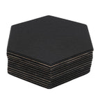 12 Paneles Acústicos Autoadhesivos | Paneles de Pared Insonorizados Hexagonales de Espuma Acústica de 30*35cm Fibra de Poliéster para Estudios de Grabación Negro
