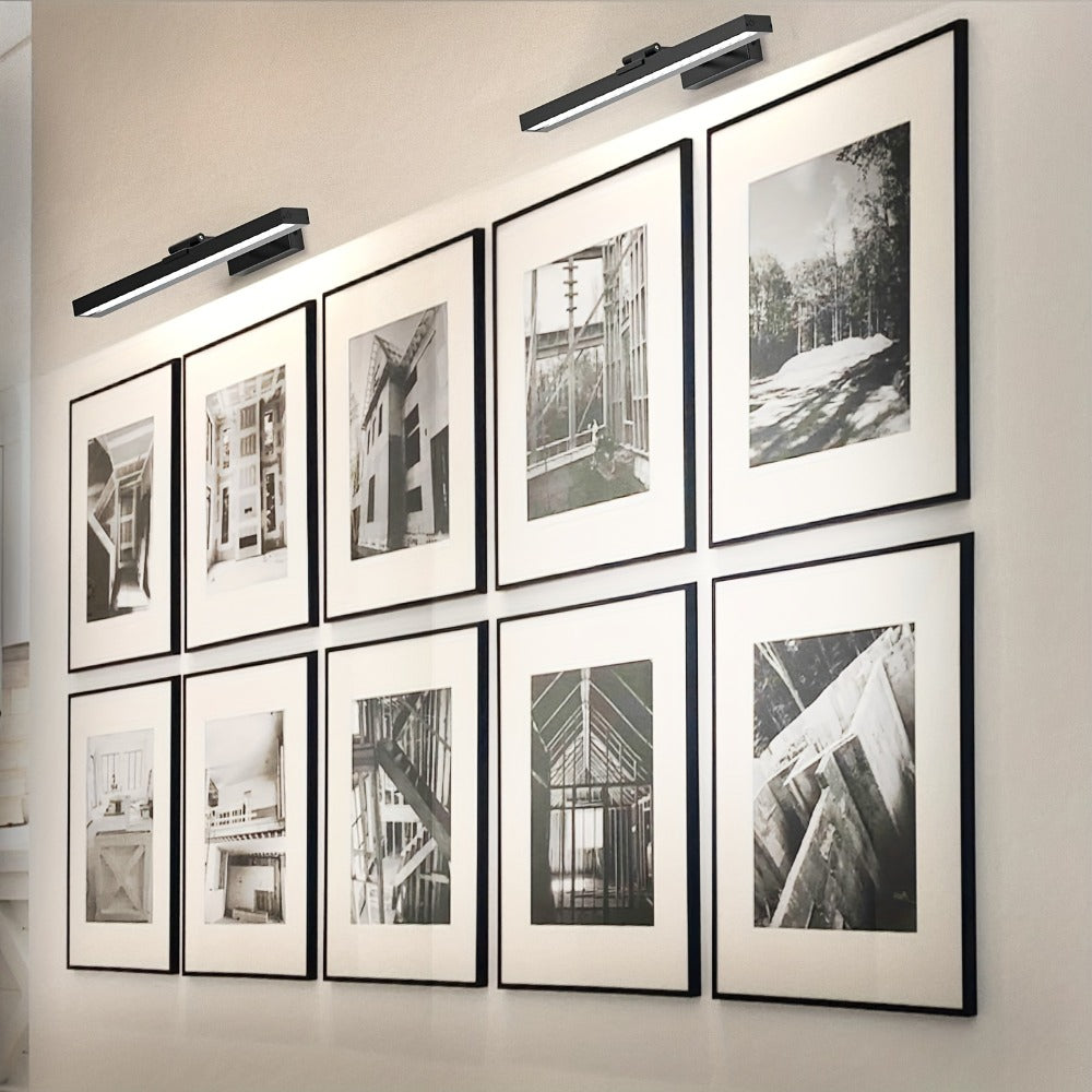 Luz LED recargable para cuadros ajustable | Para galería, dormitorio y baño