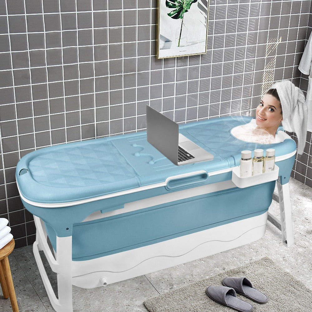 Bañera plegable portátil para adultos plegable portátil | Baño, balcón y espacios reducidos