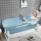 Bañera plegable portátil para adultos plegable portátil | Baño, balcón y espacios reducidos