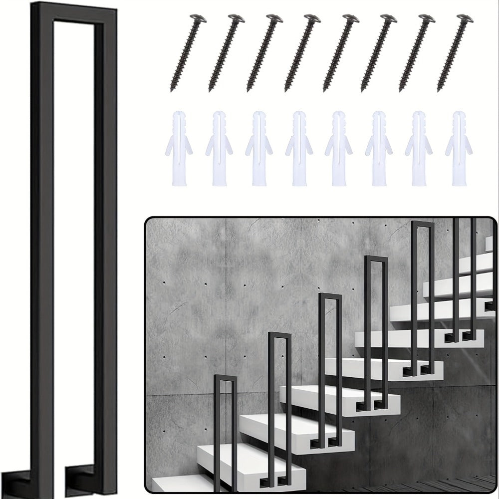 Barandilla metálica para escalera 110cm | Interior exterior balcón y pasillo