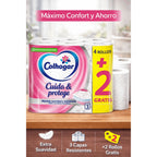 Papel Higiénico Colhogar Cuida & Protege – 3 Capas, Pack 4+2 Rollos (6 Rollos)