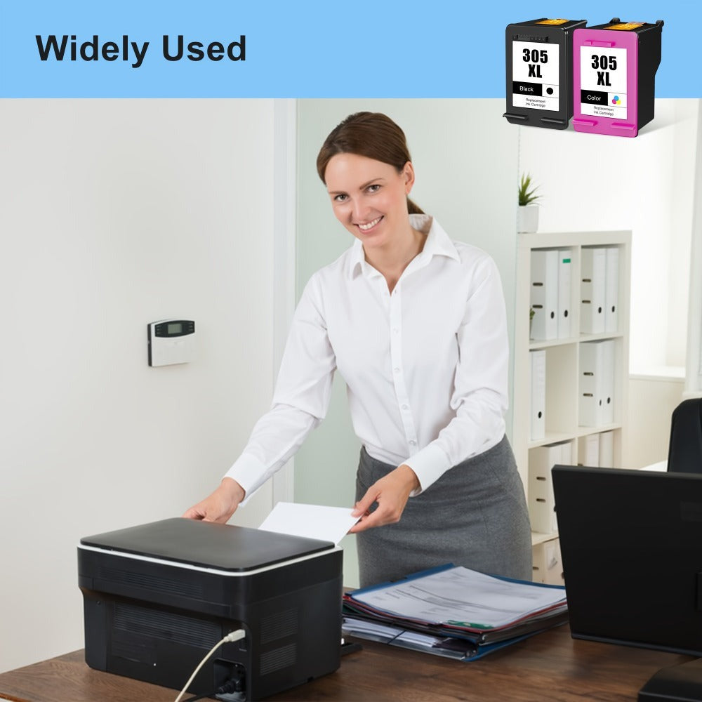 Cartuchos de Tinta 305XL Reacondicionados para HP 305 305XL Cartuchos Impresora para HP DeskJet 2700 2710 2720 2722 DeskJet Plus 4100 4110 4120 4121 4130 Envy 6010 6020 6030 6032 Envy Pro 6400 6420 (Color , 2 Juegos), Cartuchos Imprimir, Suministros Ofici