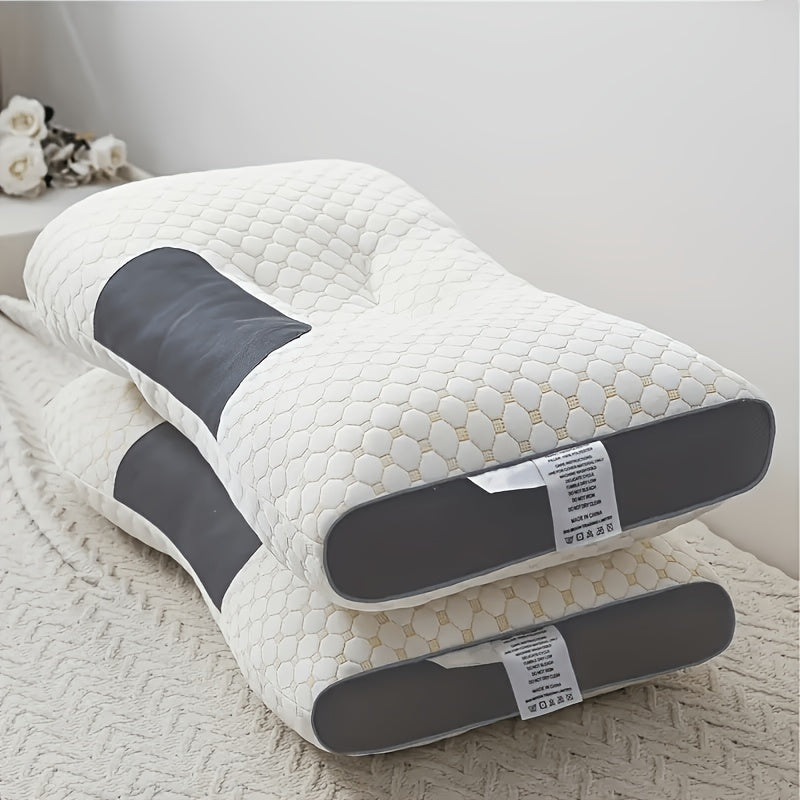 Paquete de 2 almohadas de cama, almohada delgada y suave, relleno de almohada multiusos, transpirable y que absorbe la humedad para dormir, suave y duradera, almohadas cómodas para dormitorio y sala de estar, apta para uso en todas las estaciones