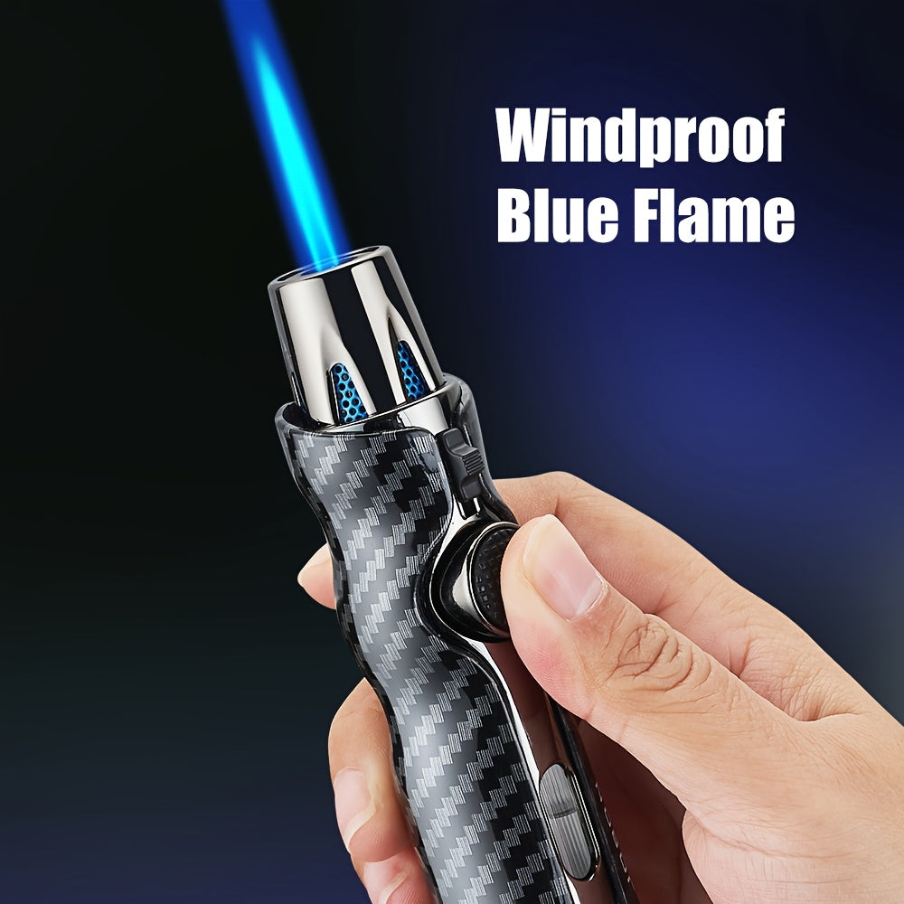 Encendedores recargables | Encendedor de metal (combustible no incluido), diseño aerodinámico ergonómico mejorado, pulido, a prueba de viento