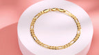 Set de Joyería para Mujer 925 Plata, Collar Figaro y Pulsera, Regalo para Noches Románticas, San Valentín, Navidad, con Caja de Regalo Adicional
