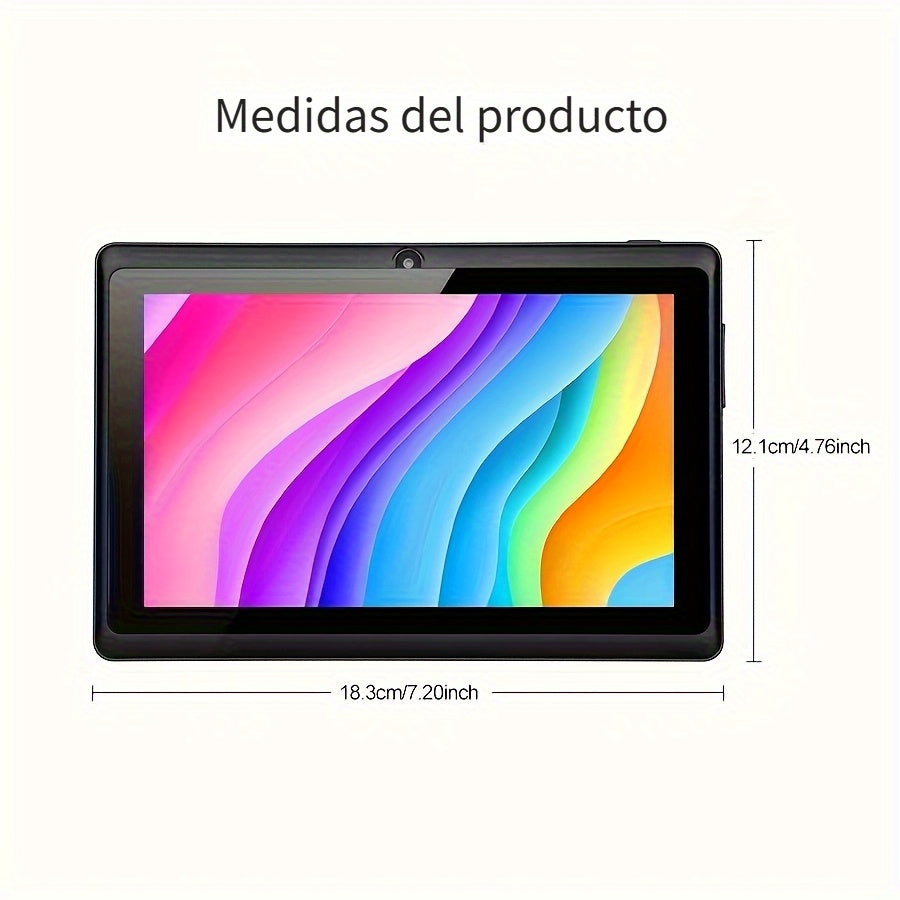 Tablet | Tableta para niños ATMPC de 7 pulgadas, 32 GB de ROM, 4 GB (2 GB + 2 GB) de RAM, Android 14.0 con WiFi 2.4G, pantalla de protección