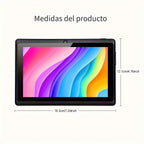 Tablet | Tableta para niños ATMPC de 7 pulgadas, 32 GB de ROM, 4 GB (2 GB + 2 GB) de RAM, Android 14.0 con WiFi 2.4G, pantalla de protección