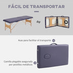 Camilla de masaje plegable 87 cm plegable | Fisioterapia estética masaje y uso profesional