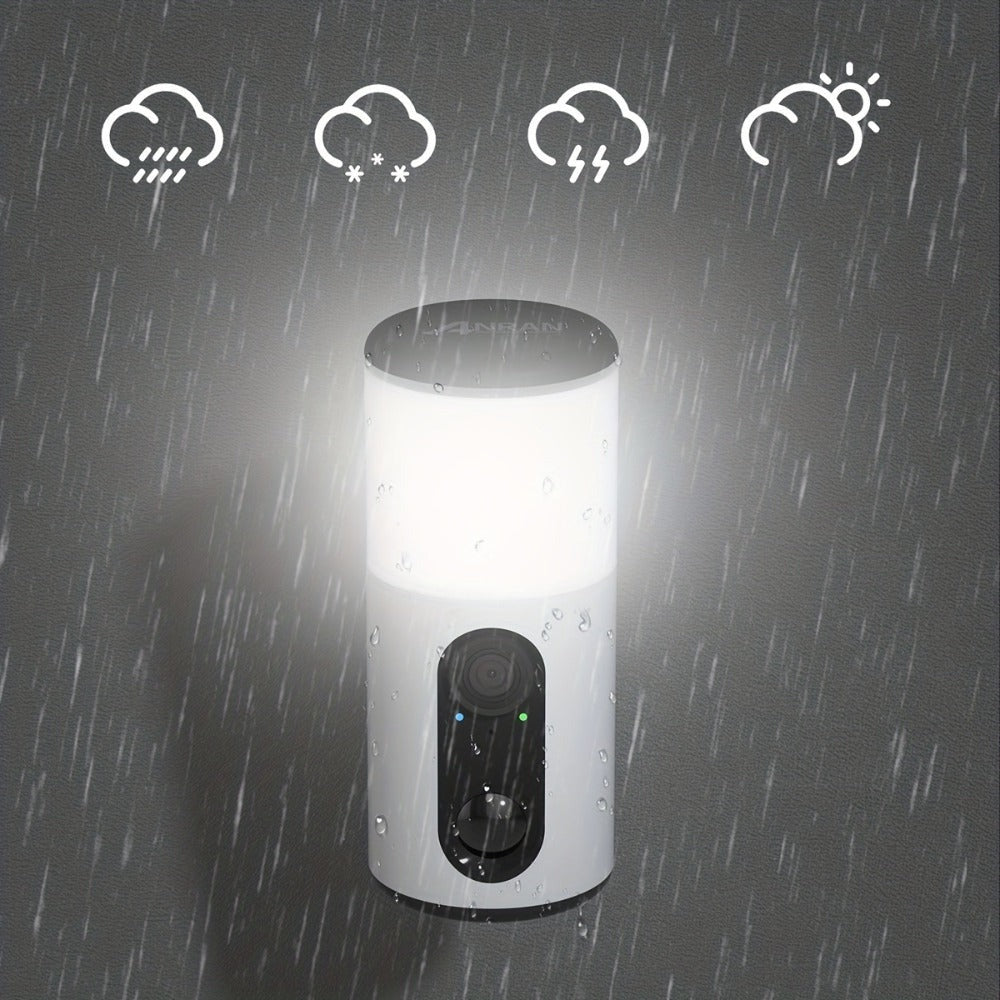 Cámara Solar Inalámbrica para Exteriores, Cámara de Reflector, Video con Visión Nocturna a Color, Audio Bidireccional, Sirena Activada por Movimiento, Acceso Multiusuario, Almacenamiento Local en Tarjeta SD y Suscripción en la Nube Opcional, Compatible co