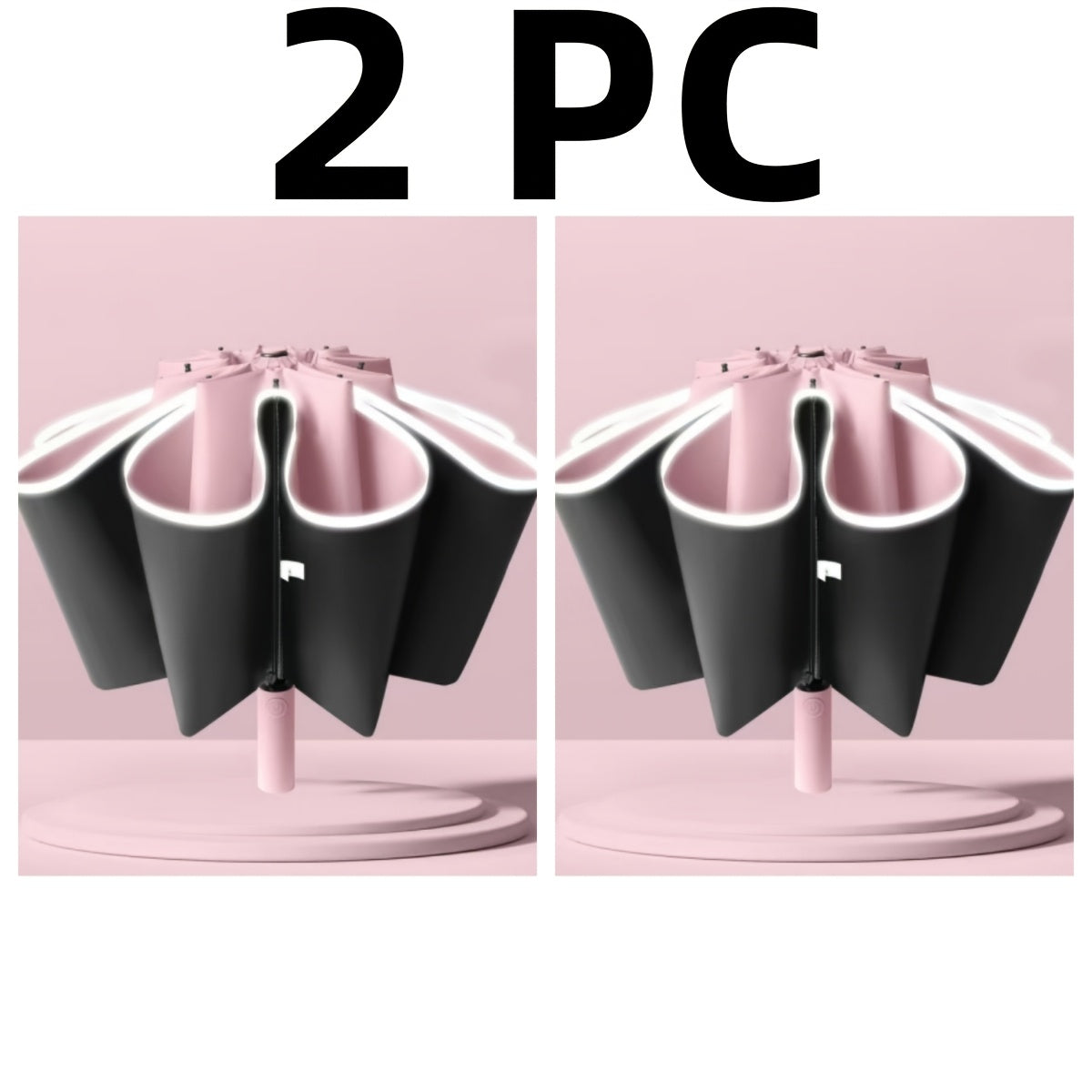Paraguas Automático Doble de 10 Varillas Compacto para Viaje, Paraguas Resistente, Paraguas de Coche Reforzado y Ampliado, Paraguas de Protección para Viaje con Barra de Seguridad, Diseño Moderno en Múltiples Colores, Paraguas de Alta Gama Adecuado para H
