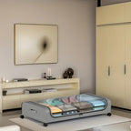 Caja de Almacenamiento Debajo de la Cama con Ruedas - Contenedor Organizador a Prueba de Polvo de Gran Capacidad, Adecuado para Edredones, Ropa, Juguetes y Diversos Artículos, con Ruedas para un Fácil Acceso, Asa Plegable para un Fácil Transporte, Solució