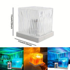 Proyector de luz ambiental | Proyector de aurora boreal LED de 16 colores, luz de noche inalámbrica multicolor, lámpara proyector, con batería