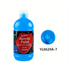 Pintura acrílica prémium de 14 colores en botellas de 500 ml, consistencia espesa y cobertura opaca para trabajo de estudio, bocetos al aire libre, pintura sobre lienzo, murales de pared y manualidades (artistas, estudiantes, aficionados)