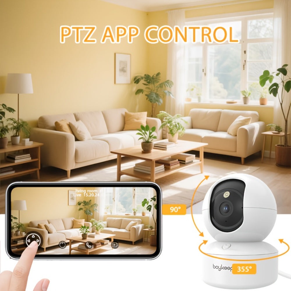 4 unidades de cámara inteligente WiFi 5g/2.4ghz, monitor de seguridad interior de alta definición, cámara de seguridad especial para el hogar, video de vigilancia panorámica 360°, visión nocturna, llamadas bidireccionales, almacenamiento en la nube