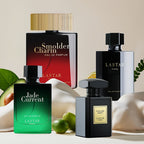 Juego de 4 botellas de perfume de gran capacidad para hombre en caja de regalo, agua de colonia para hombre, perfume de colonia para hombre, almizcle clásico, madera de ámbar, vainilla, café, fragancia duradera, apto para múltiples ocasiones, empaque en c